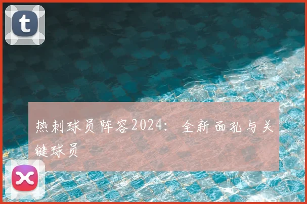 热刺球员阵容2024:全新面孔与关键球员